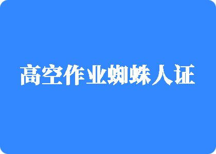 下面狂捅流白浆的网站高空作业蜘蛛人证